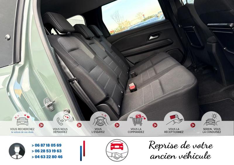 Dacia Jogger Tce 110Cv Bv6 7places 33 000Km*Moteur à chaîne*Garantie possible jusqu'à 60 mois*Ct Révision Ok*Pneus m+S*Sièges Chauffant*Phares led*Caméra de recul*Autoradio (+Commande aux volant) Bluetooth(Car play)*Climatisation Automatique bi-zone*Régul