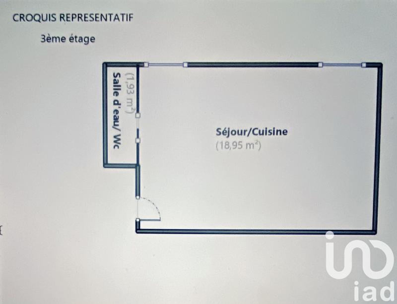 Appartement - 21 m² - 1 pièce