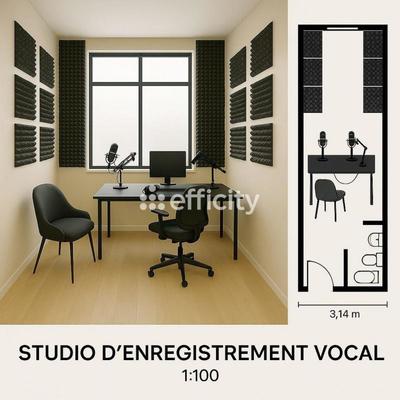 Bureau - 28 m² - 1 pièce