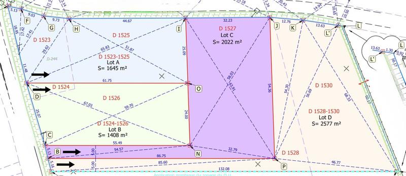 Terrain constructible - 1 408 m²