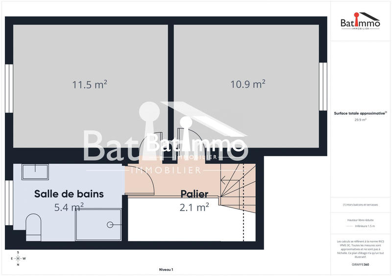 Maison - 70 m² - 4 pièces