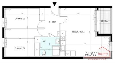 Appartement - 66 m² - 3 pièces