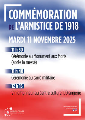 Commémoration de l'Armistice de 1918