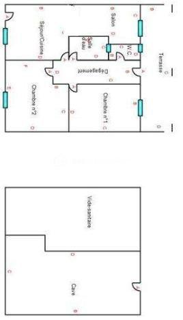 Maison de ville - 55 m² - 3 pièces