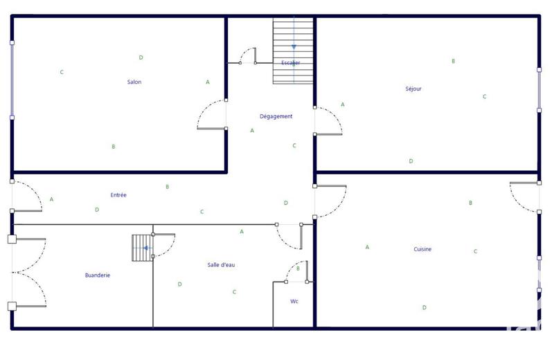 Maison de ville - 184 m² - 6 pièces