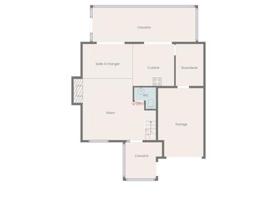 Corps de ferme - 104 m² - 6 pièces