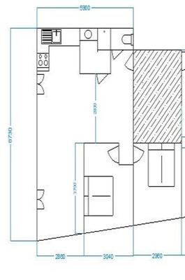 Appartement - 60 m² - 3 pièces