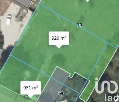 Terrain - 929 m²