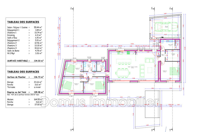 Maison - 134 m² - 5 pièces