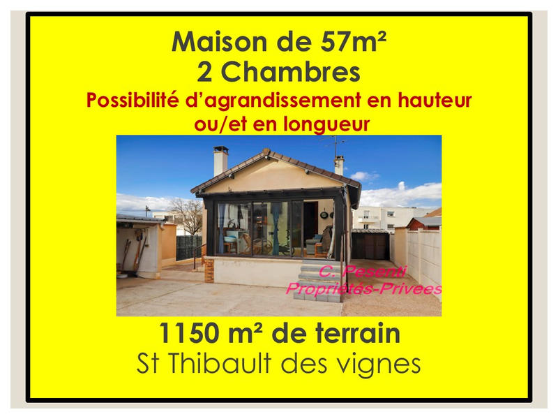 Maison - 57 m² - 3 pièces