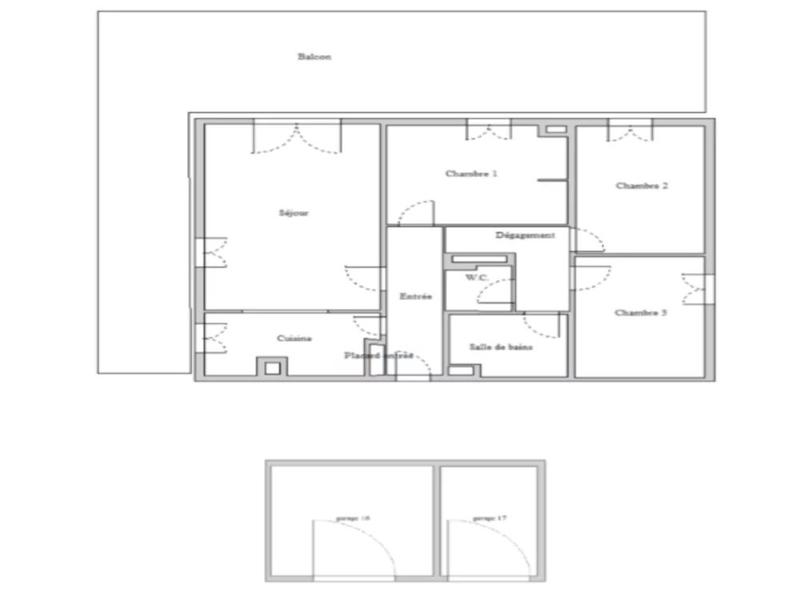 Appartement - 92 m² - 4 pièces