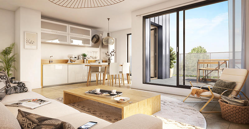 Appartement - 61 m² - 3 pièces