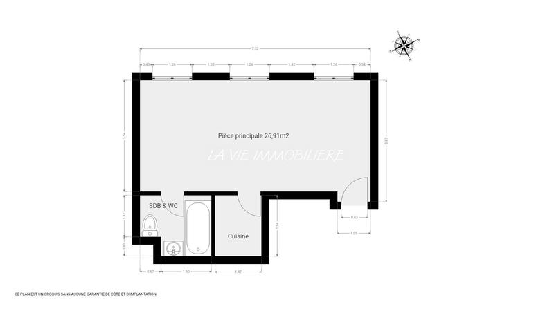 Appartement - 34 m² - 2 pièces