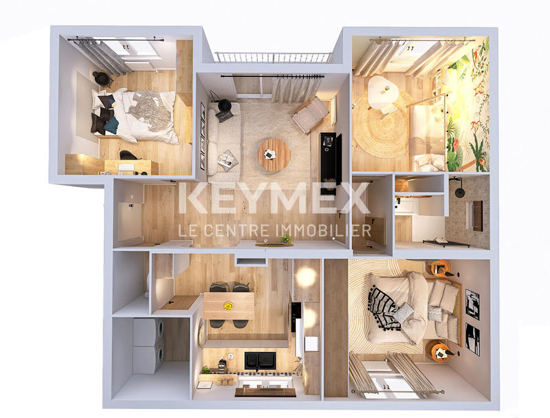 Appartement - 63 m² - 4 pièces