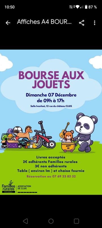 Bourse aux jouets