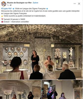 Visite guidée en Langue des Signes Française de la Crypte