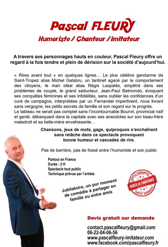 Diner sous le signe du rire avec Pascal Fleury