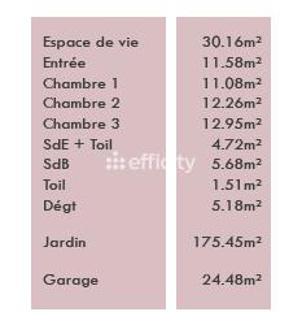 Maison - 95 m² - 4 pièces