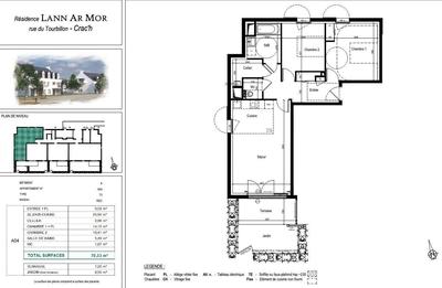 Appartement - 70 m² - 3 pièces