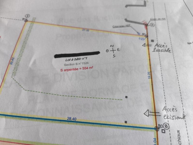 Terrain - 554 m²