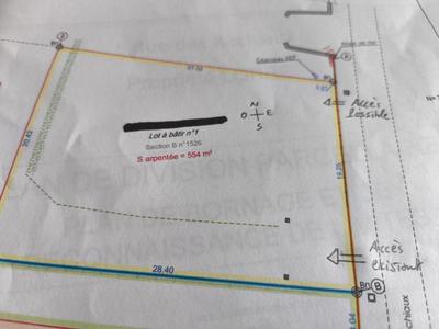 Terrain - 554 m²