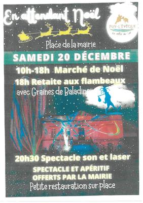Marché de Noël à Puy-l'Évêque