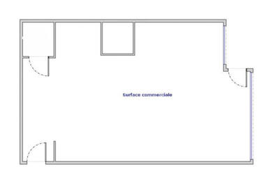 Local commercial - 40 m² - 1 pièce