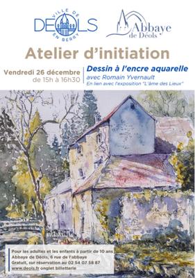 Atelier d'initiation au dessin à l'encre aquarelle