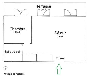 Appartement - 53 m² - 2 pièces