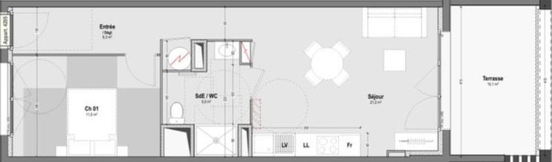 Appartement - 46 m² - 2 pièces