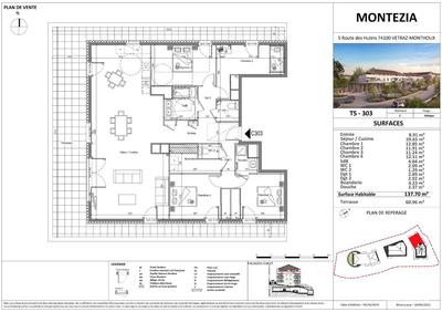 Appartement - 138 m² - 5 pièces