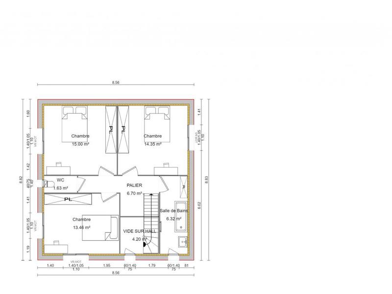 Maison - 135 m² - 1 pièce
