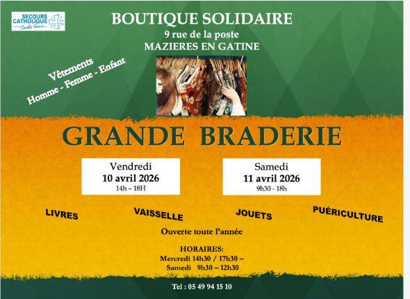 Braderie solidaire de printemps