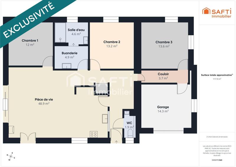 Maison - 104 m² - 4 pièces