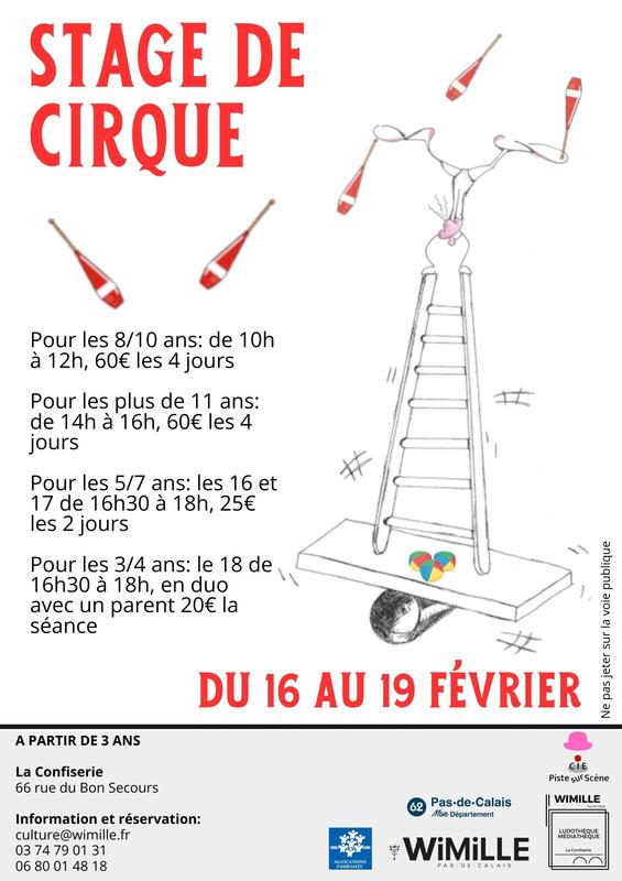 Stage de Cirque  : Atelier initiation au cirque avec la compagnie Piste sur scène