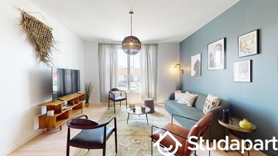 Chambre - 12 m² - 1 pièce