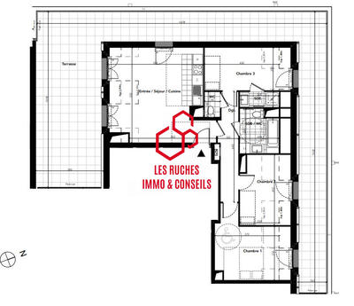 Appartement - 80 m² - 4 pièces