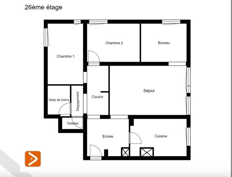 Appartement - 80 m² - 4 pièces