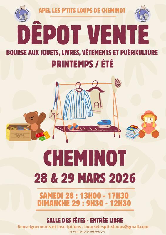 Bourse jouets vêtements 0à16 ans livres et puériculture