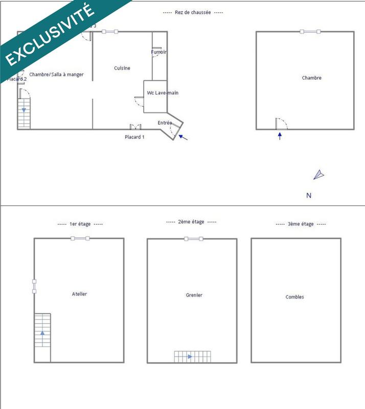 Duplex - 80 m² - 6 pièces
