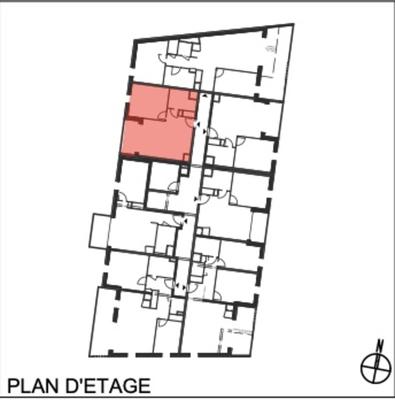 Appartement - 43 m² - 2 pièces