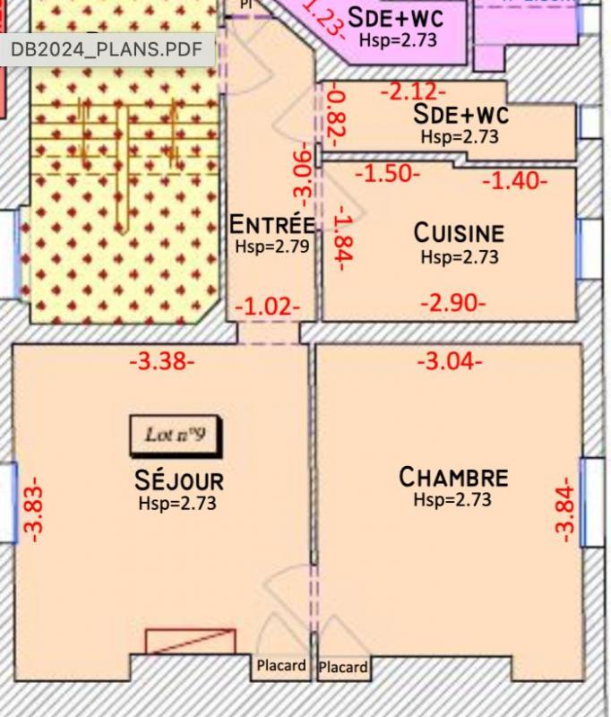 Appartement - 36 m² - 2 pièces
