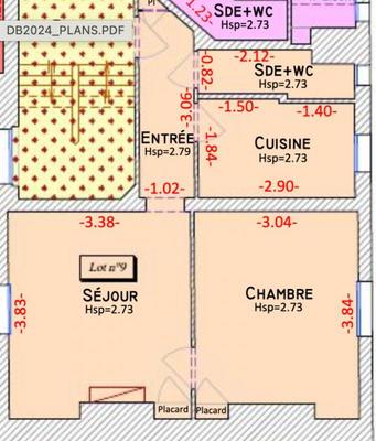 Appartement - 36 m² - 2 pièces