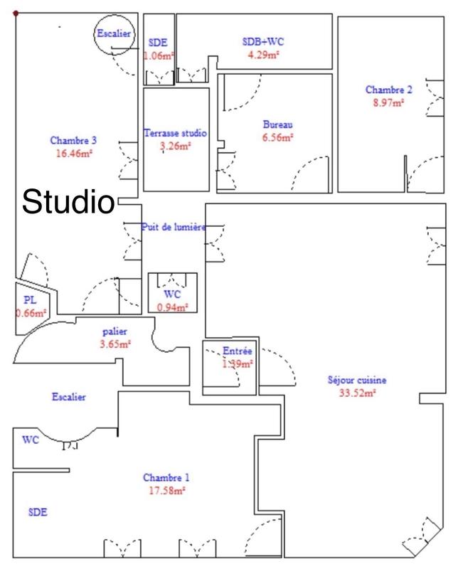 Appartement - 91 m² - 5 pièces