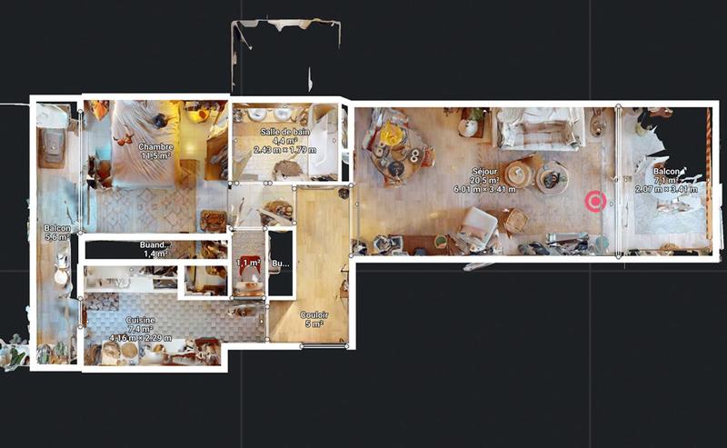 Appartement - 54 m² - 2 pièces