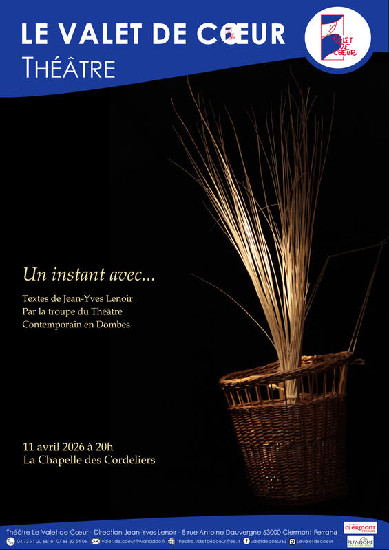 "Un instant avec ..." poèmes et textes de Jean-Yves Lenoir