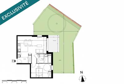 Appartement - 47 m² - 2 pièces