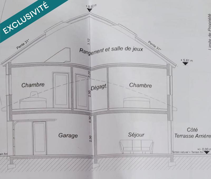 Maison - 110 m² - 5 pièces