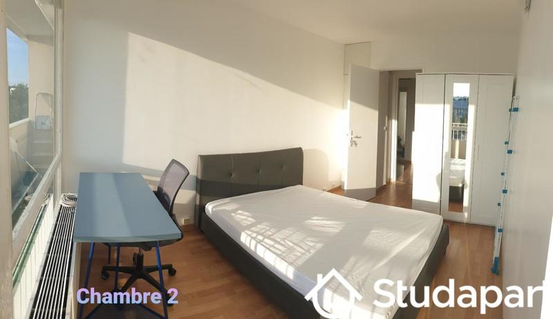 Chambre - 9 m² - 1 pièce