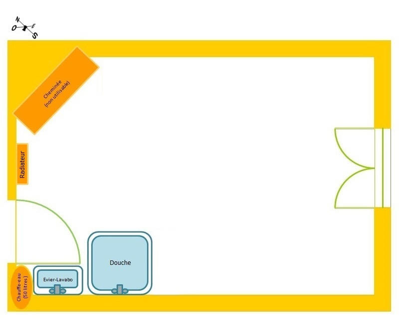 Appartement - 14 m² - 1 pièce